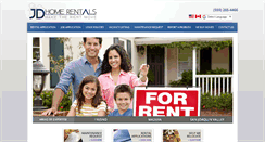 Desktop Screenshot of jdhomerentals.com