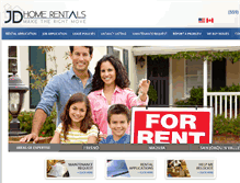 Tablet Screenshot of jdhomerentals.com